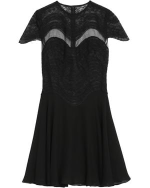 Costarellos Mangano Silk Georgette Dress - Black