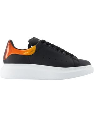 McQueen Leather Trainers - Blue