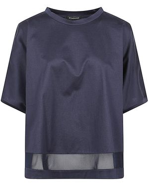 MIZUIRO Cotton T-Shirt - Blue