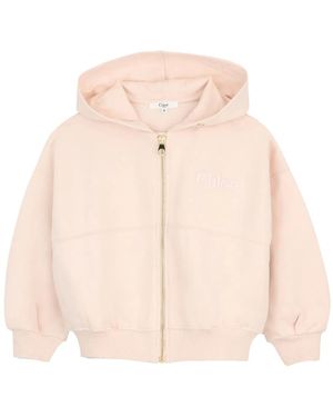 Chloé Felpa Oversize Con Cappuccio - Pink