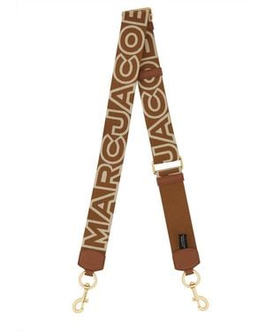 Marc Jacobs The Outline Logo Shoulder Strap - Natural