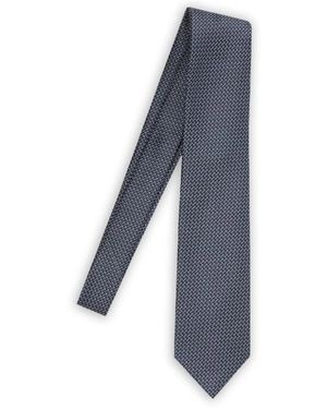 Tom Ford Geometric Silk Tie - Blue