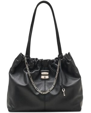 Marc Jacobs Cristina Tote With Chain Embellishments And Drawstring Closure - Black