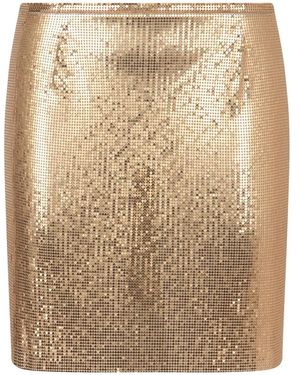 Rabanne Mesh Knit Skirt - Natural
