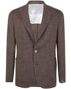 Barba Napoli Easy Single Breast Jacket - Brown