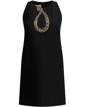 Valentino Short Flared Dress - Black