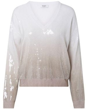 Liu Jo Cotton Sweater - White