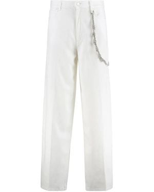 Pinko Lauryn Loose-Fit Jeans - White
