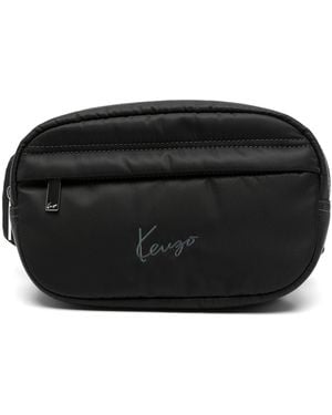 KENZO Nylon Belt Crossbody Handbag - Black
