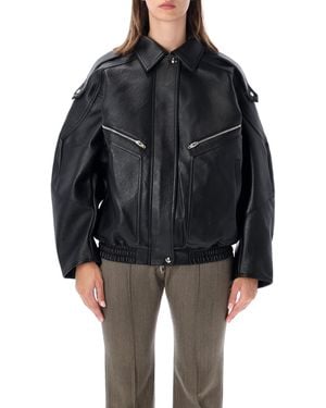 Frankie Shop Hudson Bomber Jacket - Black