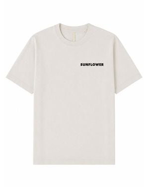 sunflower Tshirt Con Logo - White