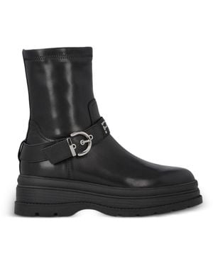 Pinko Leather Rubber Shoes - Black