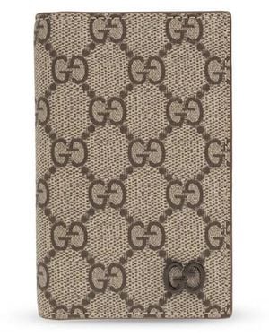 Gucci Gg Supreme Extended Card Holder - White