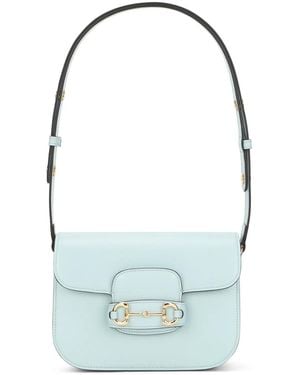 Gucci Pastel Light Small Horsebit 1955 Shoulder Bag - Blue