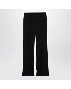 Chloé Asymmetrical Wool Pants - Black