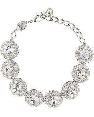 Swarovski Una:Bracelet L Whi/Rhs M - Metallic