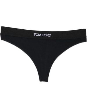Tom Ford Perizoma Con Logo - Black
