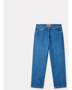 KENZO Botan Loose Fit Jeans - Blue