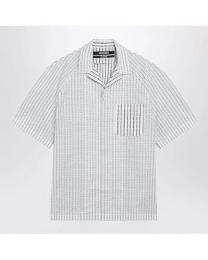Jacquemus Romarin Short-Sleeve Cotton Shirt - White