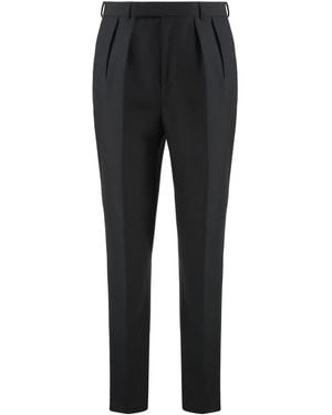 Celine Pants Made Of Wool And Mohair - Black
