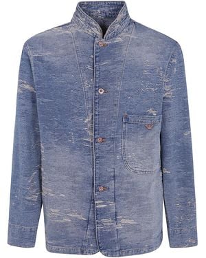 Emporio Armani Single Breasted Single Breasted Pocket Blazer - Blue
