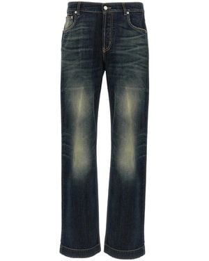 McQueen Wide Leg Jeans - Blue