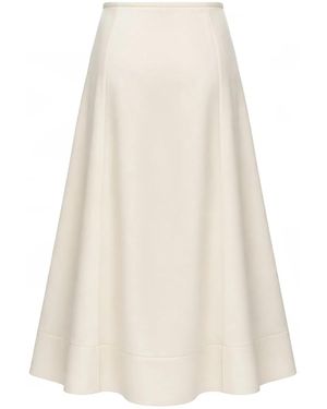 Jil Sander Satin Skirt - White