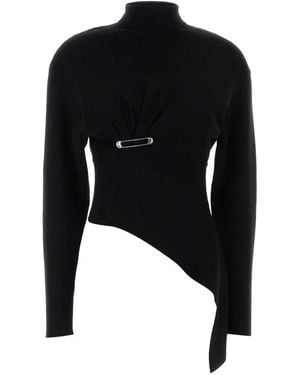 Lanvin Maglione Drappeggiato - Black