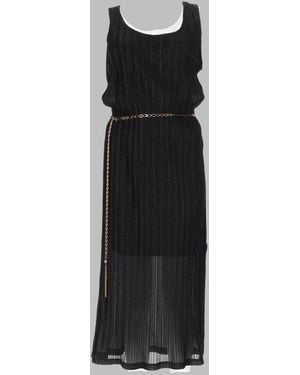 JOSHE Abito Midi Con Cinturino - Black