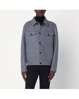 Harris Wharf London Light Wool Jacket - Grey