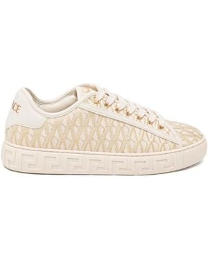 Versace La Greca Sneaker - Natural