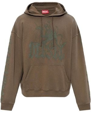 DIESEL Felpa Con Logo - Natural
