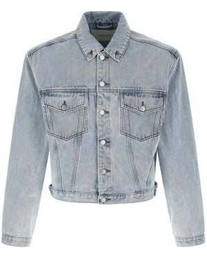 Entire studios 'Shrunken Denim' Jacket - Blue
