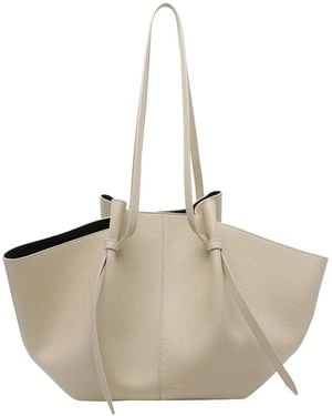 Yuzefi Angora Large Mochi Shoulder Bag - Natural