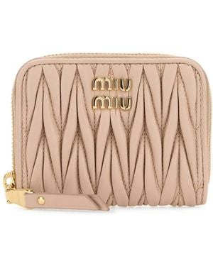 Miu Miu Powderpink Matelassé Nappa Coin Purse