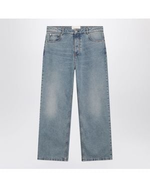 Ami Paris Wide-Leg Denim Jeans - Blue