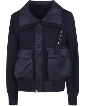 Sacai Sponge Sweat Blouson - Blue