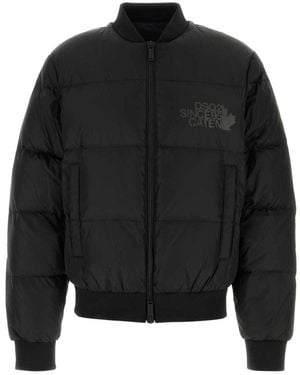 DSquared² Easy Puffer Bomber - Black