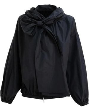 Moncler "Pecher" Light Weight Recycled Taffetas Jacket - Black