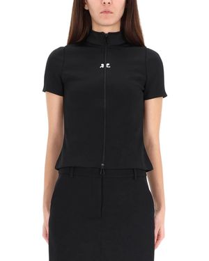 Courreges "Interlock" Top - Black