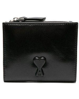 Ami Paris Voulez Vous Folded Wallet - Black