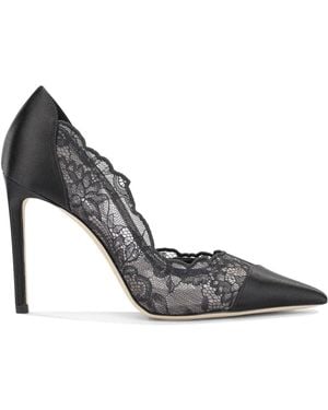 Jimmy Choo Brigitte Lace Pumps - Metallic