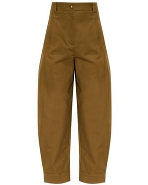 Max Mara Virgin Wool Pants - Natural