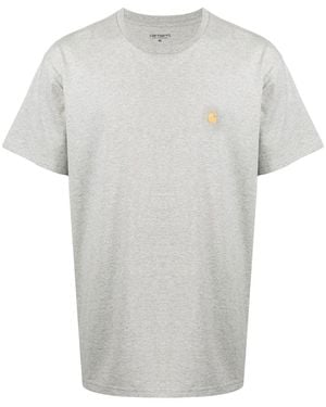 Carhartt Logo Cotton T-Shirt - White