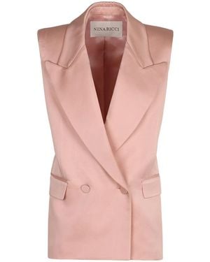 Nina Ricci Doublebreasted Sleeveless Jacket - Pink