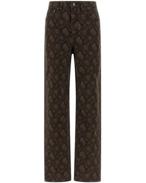 ROTATE BIRGER CHRISTENSEN Rotate Birger Christensen Animal Print Jeans - Grey