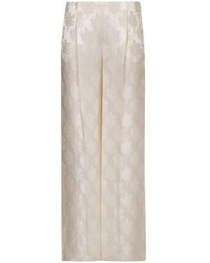 Fendi Silk Pants - White