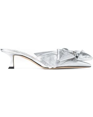 Jimmy Choo Staz Shoe With Bow Heel 5Cm - White