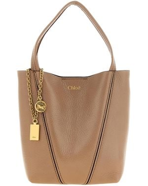 Chloé Spin' Small Shopping Bag - Brown