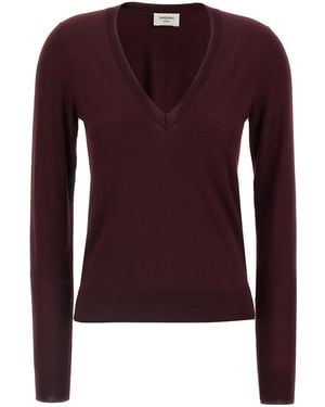 Saint Laurent Wool Jumper - Purple